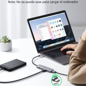 alimentación usb c del ugreen cm219 explicada en español