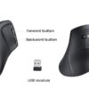 Mouse Vertical Ergonómico Inalámbrico UGREEN – Bluetooth 5.0