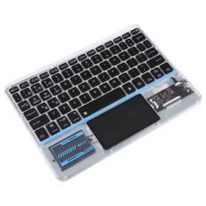 Teclado Inalámbrico Transparente con Touchpad – Recargable