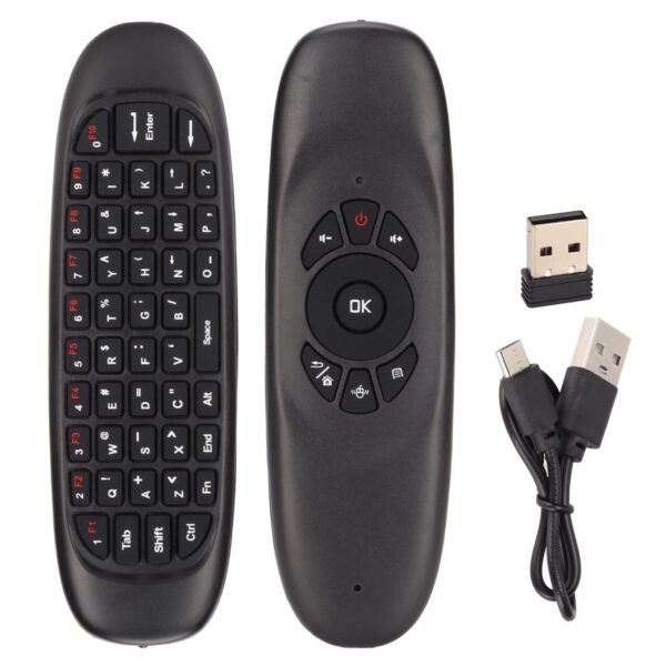 Air Mouse TOMATE con Teclado QWERTY – Inalámbrico Recargable