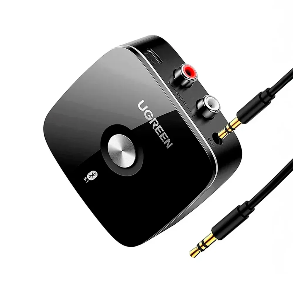 Adaptador receptor Bluetooth 5.1 UGREEN 2x RCA jack de 3,5mm, aptX - Imagen 2