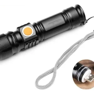 Linterna Led Con Zoom Linterna De Mano 3 Modos