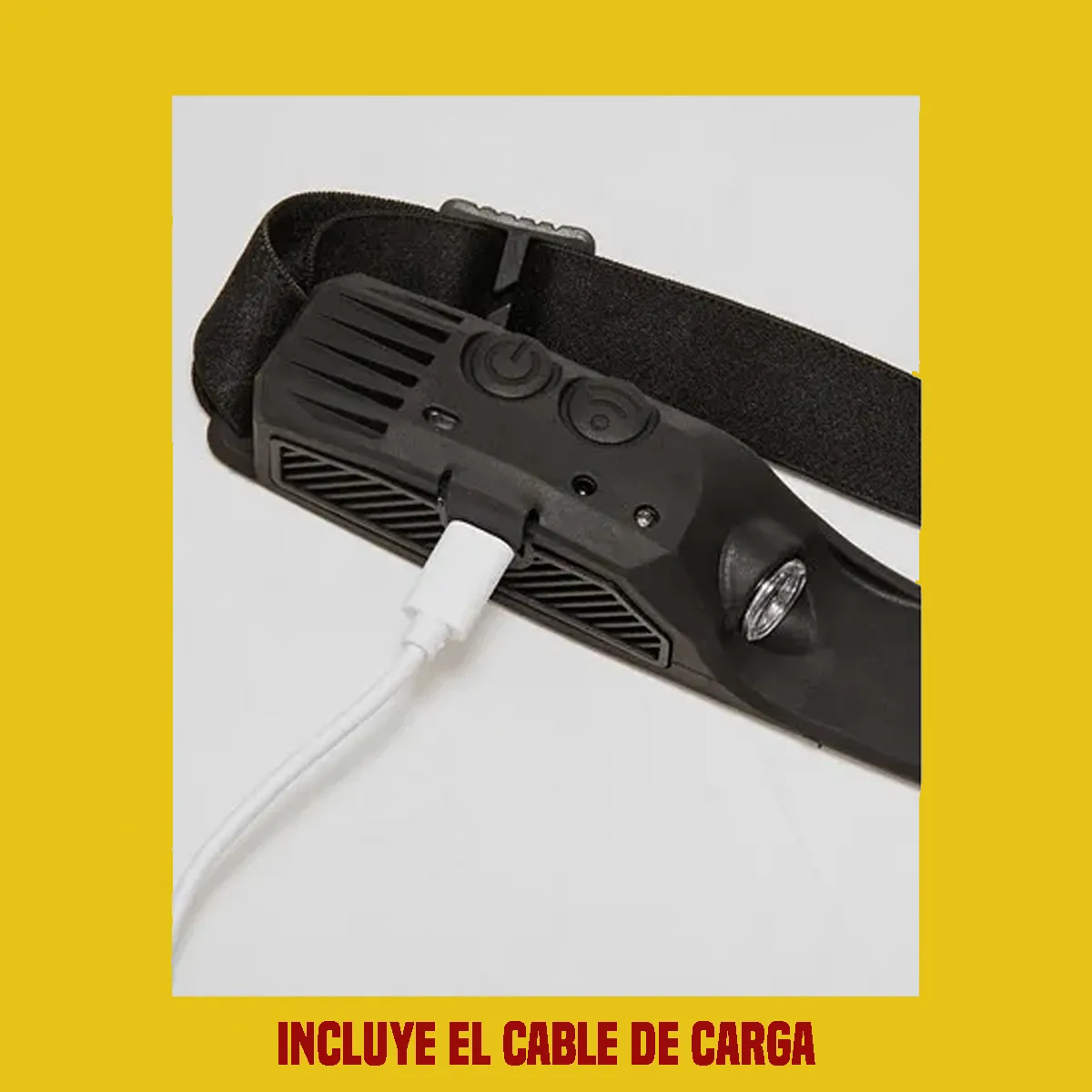 Linterna Para Cabeza Recargable 3 Tipos De Luz Sensor Prox. - Imagen 6