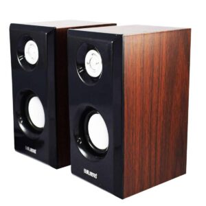 Parlante estéreo de madera JITENG JT042 USB 2.0; 3,5 mm