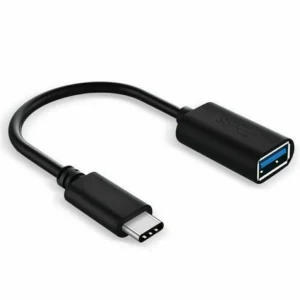 Adaptador OTG USB-C 3.1 tipo C macho a USB 3.0 tipo A hembra negro