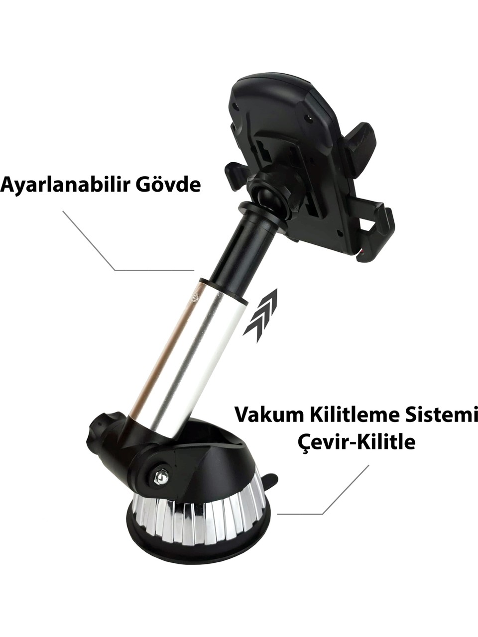 Soporte de Teléfono para Auto – Ventosa 360° Ajustable - Imagen 2