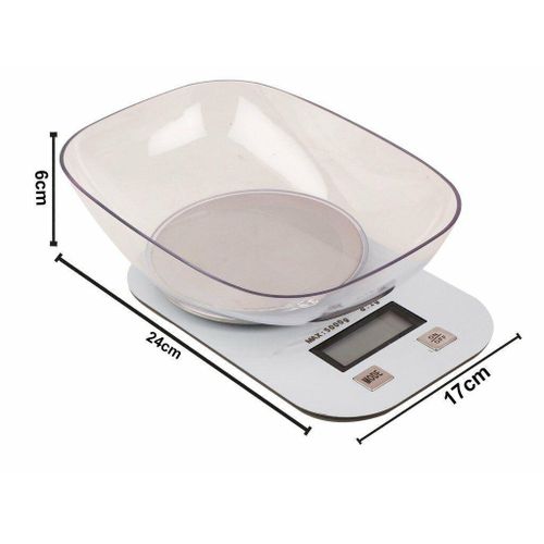 Balanza de cocina digital de alta precisión con bol – hasta 5 kg - Imagen 3