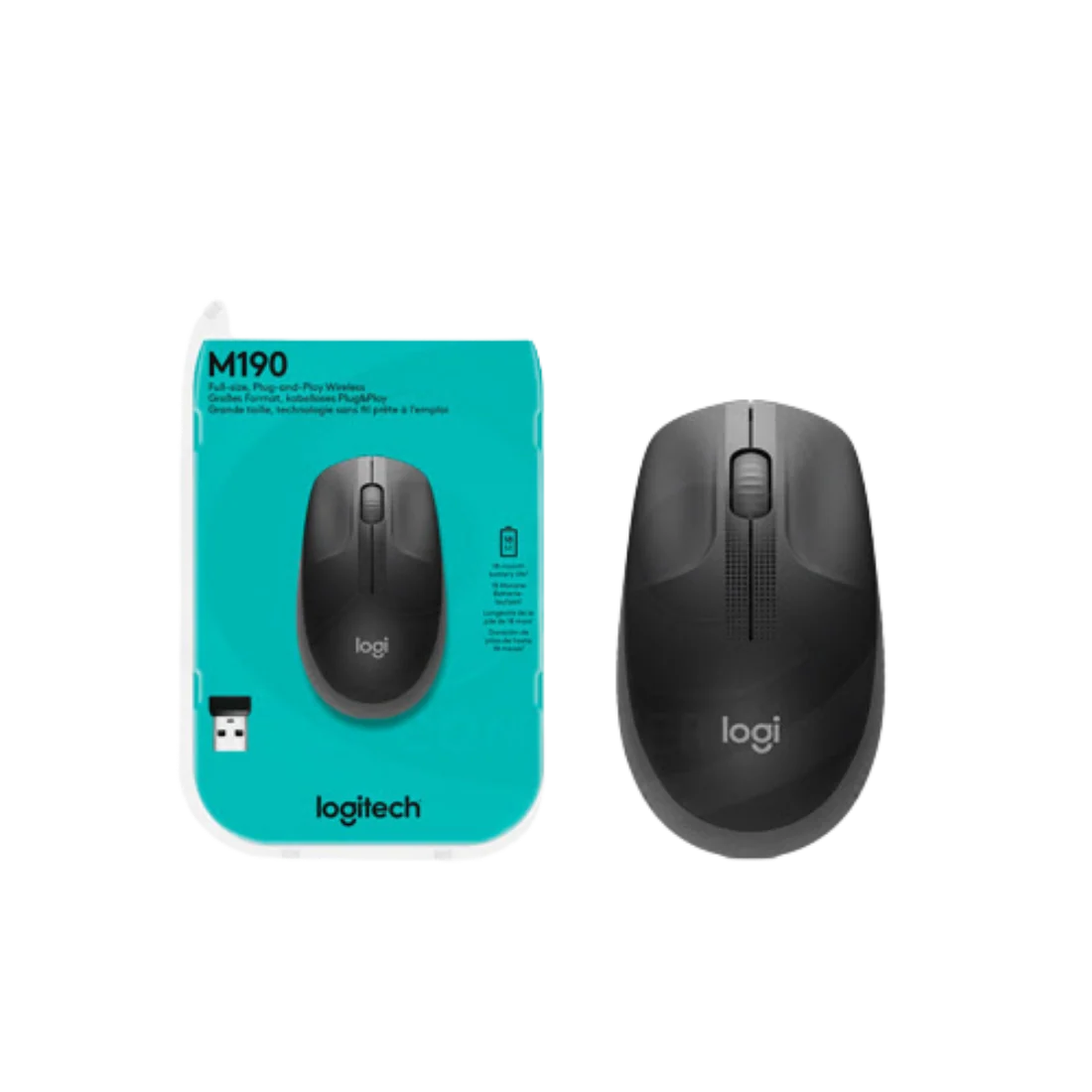 Mouse Inalámbrico Logitech M190 - Imagen 2