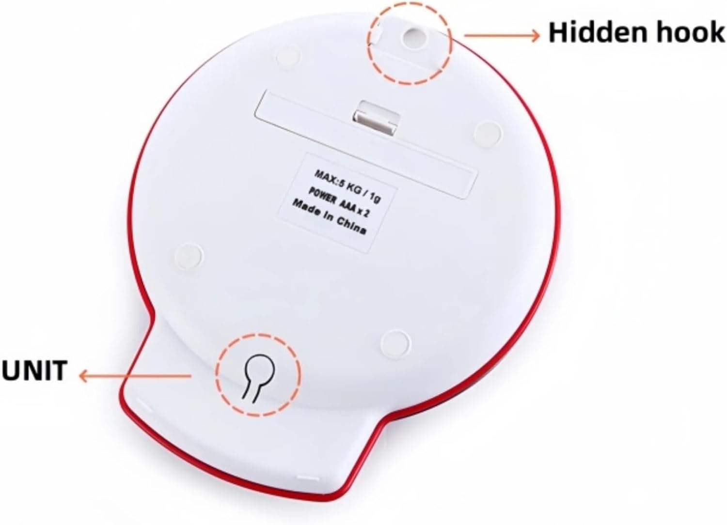 Balanza Digital de cocina de acero inoxidable Hasta 5 kg - Imagen 3