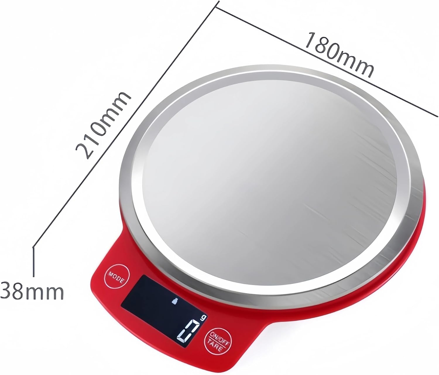 Balanza Digital de cocina de acero inoxidable Hasta 5 kg - Imagen 2