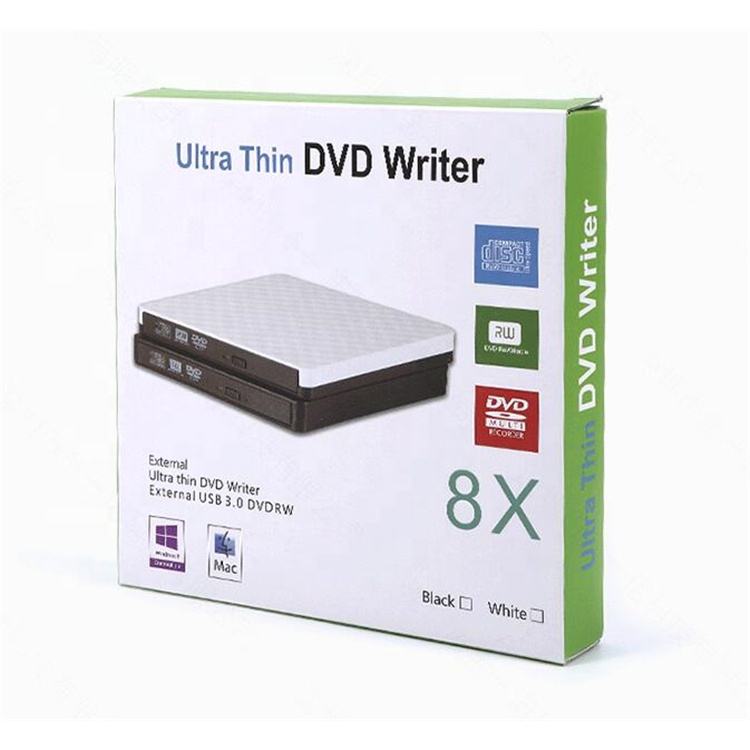 Lector de DVD externo DVD-RW USB 3.0 & USB-C
