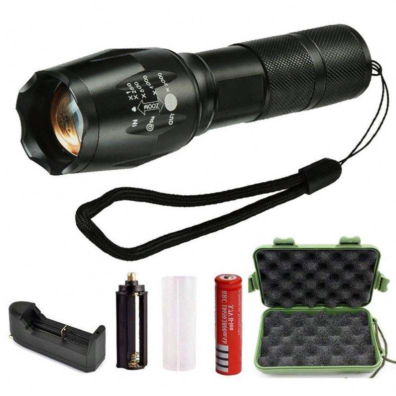 Linterna LED recargable de alta potencia con zoom XML-T6 - Imagen 3