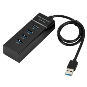 Hub USB de 4 puertos USB 3.0 de alta velocidad: Hub de datos de 5 Gbps
