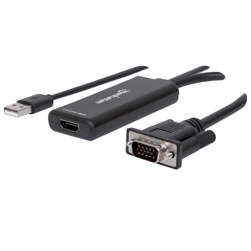 Adaptador de VGA y USB a HDMI MANHATTAN