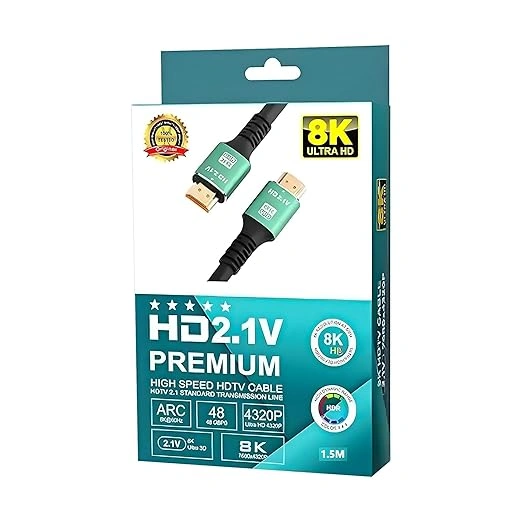 Cable HDMI 2.1 8K 48Gbps – 1,5 m - Imagen 2